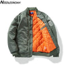 Bomber Jacket Men Women Spring Autumn Solid Pilot Jacket Military Flight Baseball Coat Male Fashion Army Green Windbreaker