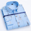 Men's Print Shirt Autumn Spring Long Sleeve Thin Non Iron Fashion Business Causal Social Anti-wrinkle Plaid Slim Fit Chemise Hom