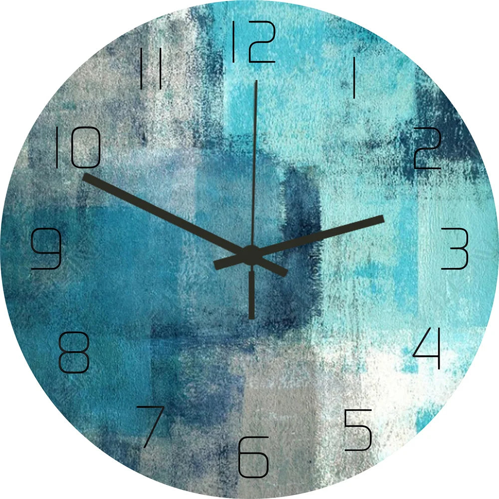 Lustige Frosch Acryl Wanduhr Strand Seestern Schallplatte Marmor Katze Retro Wanddekoration Uhren für Wohnzimmer Schlafzimmer Büro Zuhause