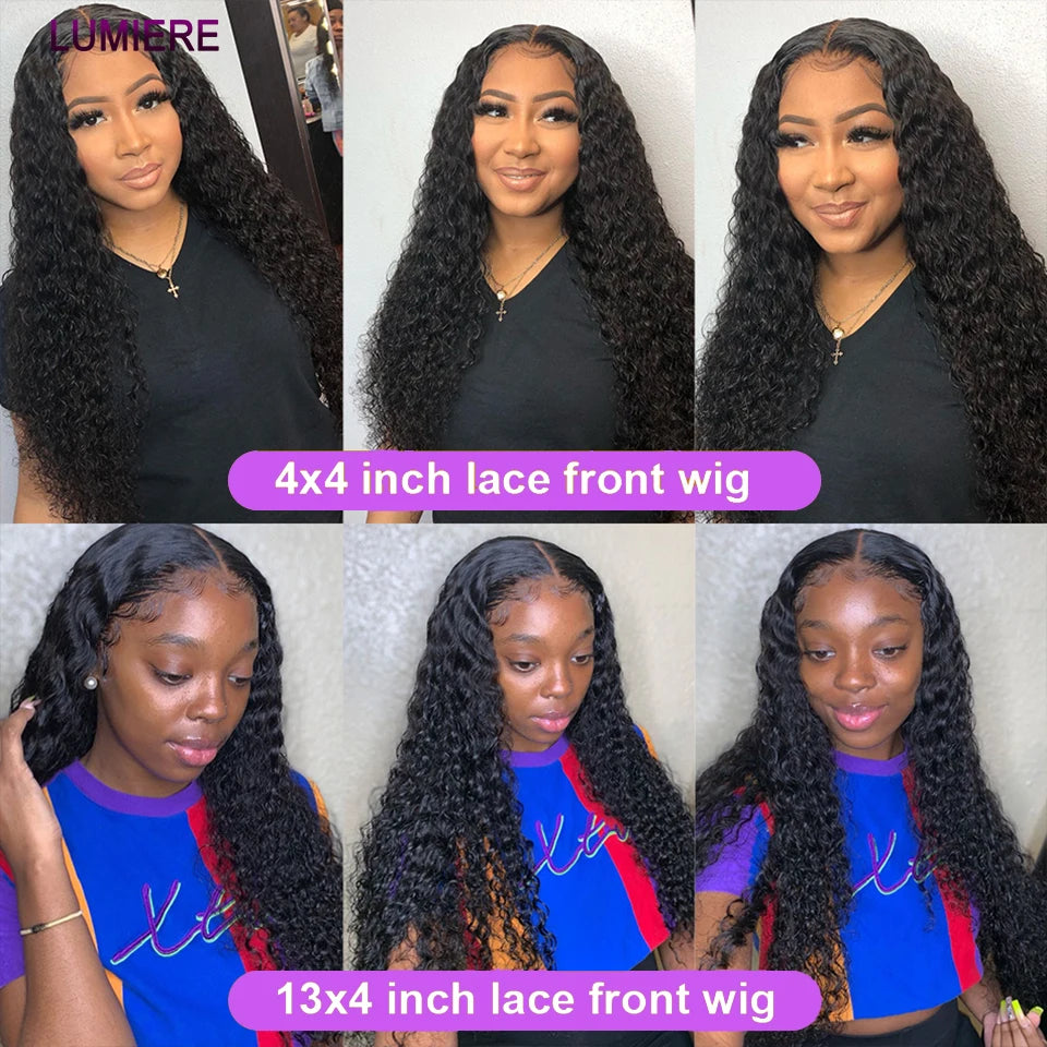 Mongolian Afro Kinky Curly Human Hair Bundles With Closure Deep Curly Hair Weave Bundles With Frontal Closure Hair Extensions