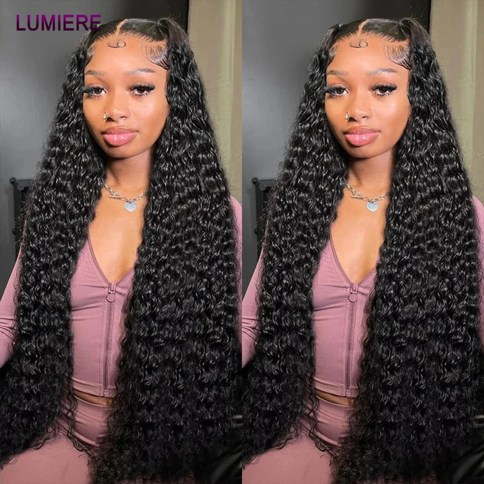 Deep Wave Human Hair Bundles 3/4 Bundles Deal Malaysian Hair Weaves 100% Rew Curly Human Hair Extensions 8-40 inch Virgin Hair