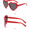 Neue herzförmige polarisierte Sonnenbrille für Damen, modisch, süß, Retro, Vintage, Verlaufs-Sonnenbrille, UV400-Schutz, Unisex-Brille