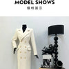 Autumn Winter Fashion High-Quality Women's Woolen Coat 2025 New Temperament Double Breasted Solid Color Women's Woolen Coat H322
