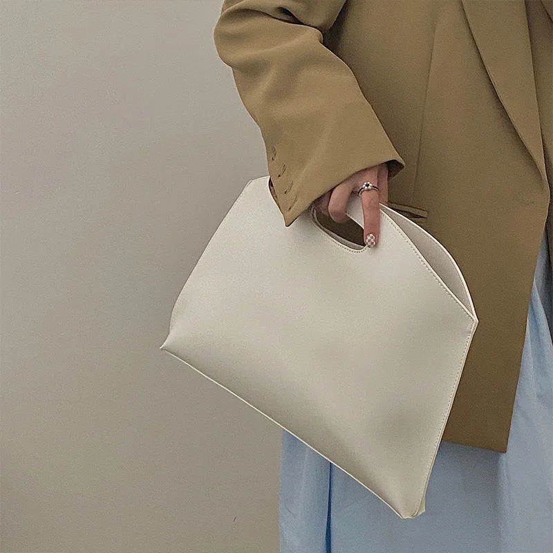 Damenhandtasche, neue Aktentasche mit großem Fassungsvermögen, modische, vielseitige Pendler-Tasche, Leder-Aktentasche, Umschlag-Clutch-Tasche