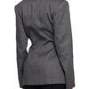 TWOTWINSTYLE Patchwork Lace Up Hohl-Blazer für Damen mit gekerbtem Kragen, langen Ärmeln, Tunika, Designer-Blazer, weibliche Mode Neu