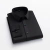 Men's long sleeved elastic shirt, non ironing business dress, professional work attire, stand up collar shirt
