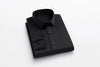 Men's long sleeved elastic shirt, non ironing business dress, professional work attire, stand up collar shirt