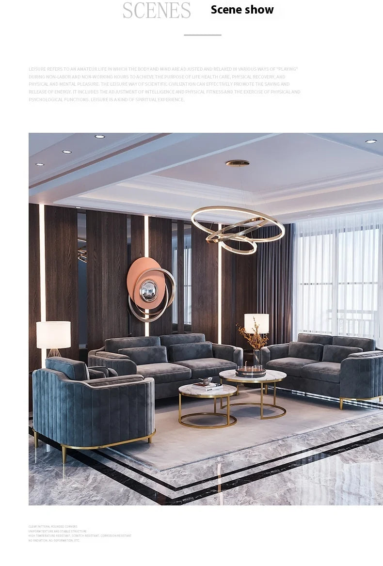 Moderne elegante Wohnzimmer Sofas Designer Grüne Boden Sessel Sofagarnituren Lounge Schnittsofas Divani Da Soggiorno Schlafzimmermöbel