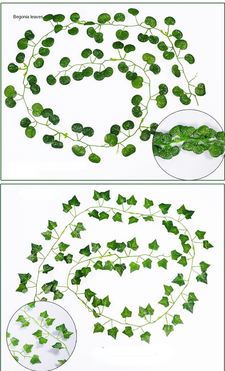1/6pcs 2.2M Artificial Plant Green Leaves Ivy Wall Hanging Vine Plants Wedding Home Decor Garden DIY Garden Decoration