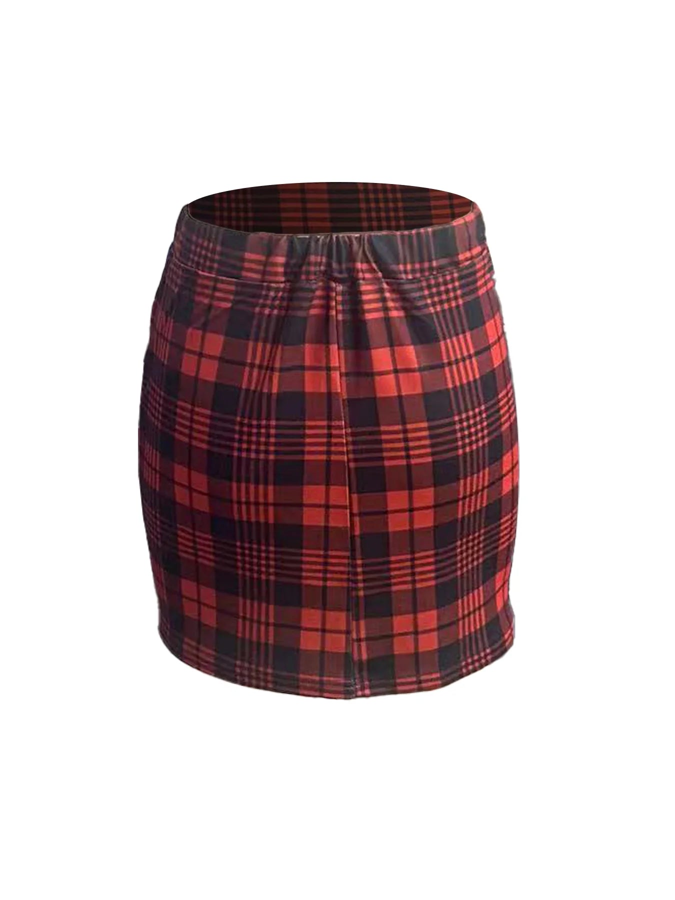 Qianniao style elegant elastic waist half skirt, hip hugging high waist short skirt