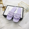 2025 Summer New Women's Slippers Fashion Versatile Holiday Outing One Word Flat Slippers