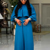 Frühlingskleidung für Damen, 2-teilige Sets Damen-Outfit, Laternenärmel-Anzug mit weiter Hose und Top, High Street Elegante Damen-Sets