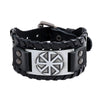 New Retro Wide Leather Pirate Compass Bracelet Men's Bracelet Celtic Viking Jewelry Compass Bracelet Accessories Party Gifts