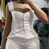 Chic Women Suit Y2k Sexy Two Piece Set Summer Sleeveless Slim Vest And Wide-leg Trouser Sets Elegant Solid Pants Women's Outfit