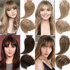 Women Toupee Silk Base Topper Clip In Real Human Hair Wigs Hairpiece With Bangs Straight Hair Toppers For Women Hair Extensions