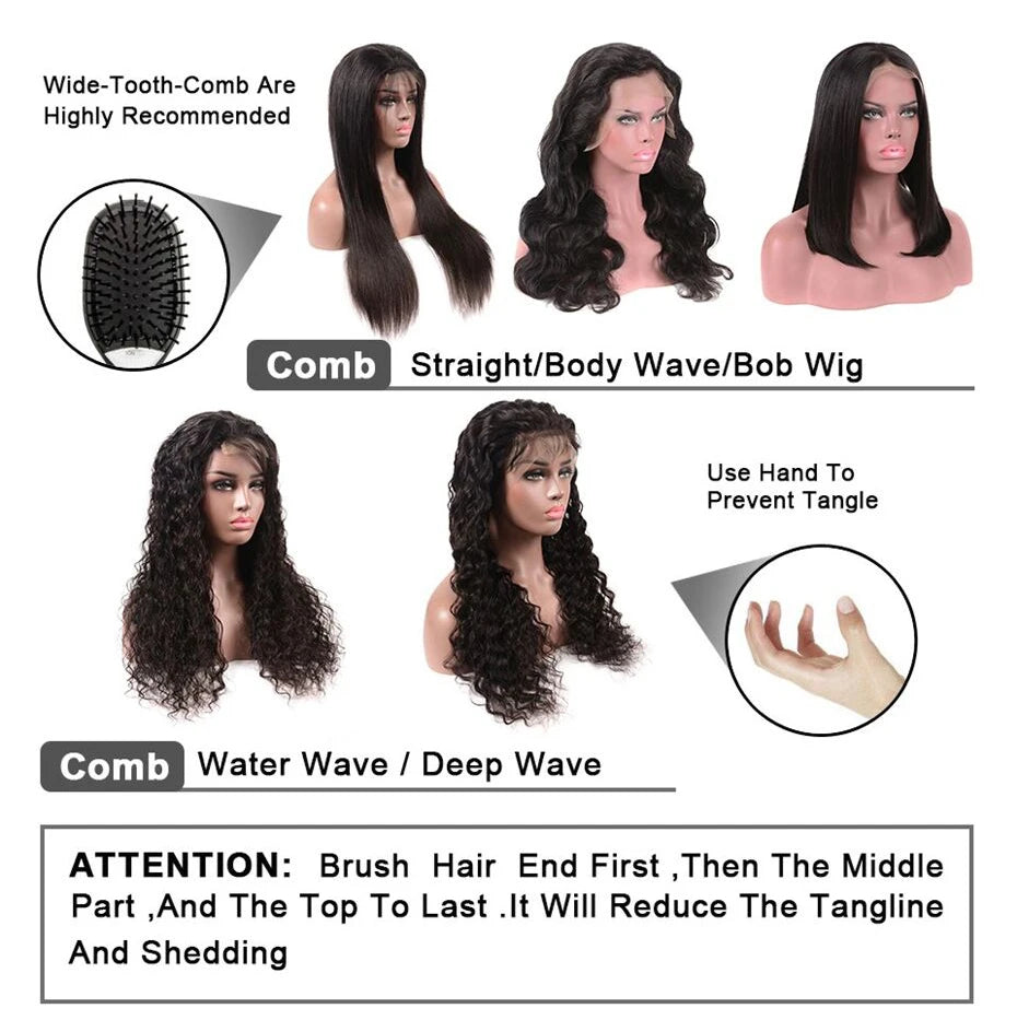 Loose Deep Wave Human Hair Wigs For Women Human Hair Glueless Wig Human Hair Ready To Wear Pre Plucked Brazilian Raw Human Hair