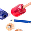 1Pc Double Hole Pencil Sharpener Transparent Pen Knife Kid Student Cutting Manual Pencil Sharpener Stationery School Supplies