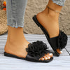 Fashion New Women'S Sandals Square Toe Flat Shoes Summer Simple Flip Flops Women'S Home Slippers Women'S Beach Shoes Casual Shoe