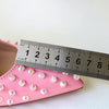 Pink studded high heels, fashionable, ultra shallow mouth, pointed toe, thin heel, hate sky, high punk style, 12CM