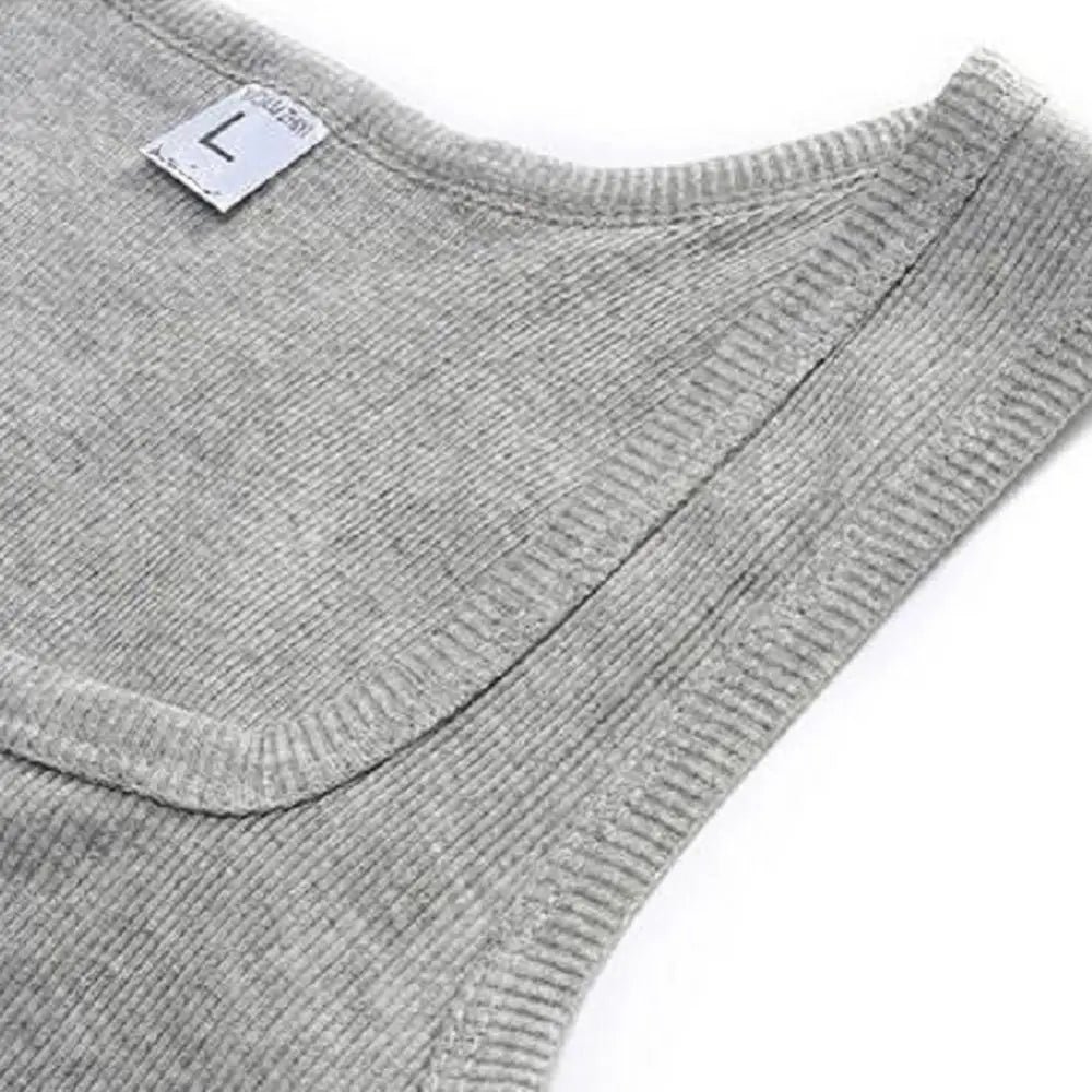 Hot Sale Men's Sleeveless Breathable Fitness Vest Basic Elastic Tank Top Men's Cotton Bodybuilding T-shirt Classic Color Clothes