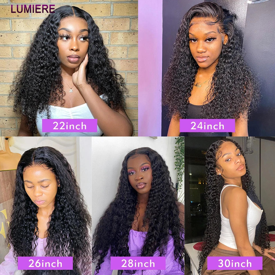 Mongolian Afro Kinky Curly Human Hair Bundles With Closure Deep Curly Hair Weave Bundles With Frontal Closure Hair Extensions