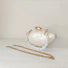 Shell Brand Pearl Brown Marble Acrylic Box Clutches Evening Bag Wedding Party  Female Mini Purse Evening Female Bridal Handbag