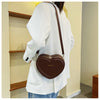 Fashion Heart Shape Crossbody Bags For Women New Solid Pu Leather Shoulder Bag Casual Ladies Handbags Designer Women Bags сумка