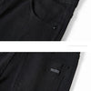 Men's pure black jeans Korean version trendy straight fit pants men's comfortable and elastic classic business jeans