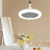 Ceiling Fan with Lighting Lamp Converter Base with Remote Control Ceiling Fan Lamp for Bedroom Living Home Silent 3 Speed