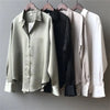 Damen Frühling Herbst Stil Blusen Hemden Damen Casual Langarm Umlegekragen Blusas Tops DF4849