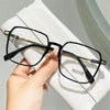 Retro Square Anti-Blue Light Glasses for Women Stylish Clear Frame Anti Radiation Glasses Transparent gafas de sol