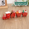 Weihnachten Holzeisenbahn Frohe Weihnachten Dekorationen für Zuhause 2024 Weihnachtsbaumschmuck Navidad Noel Kindergeschenk Frohes Neues Jahr 2025
