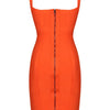bandage dress summer orange bodycon dresses for women 2022 sexy spaghetti royal blue club celebrity party dress birthday outfit