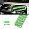10 Stücke Diamant Auto Klimaanlage Outlet Streifen Bohrer U Form Strass Clip Dekoration Glänzende Kristall Trim Streifen Auto Zubehör
