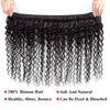 Burmese Curly Deep Wave Human Hair Bundles With 13X4 Frontal Closure Bundle Deals 100% Raw Human Hair Weaving Curly Hair Bundle