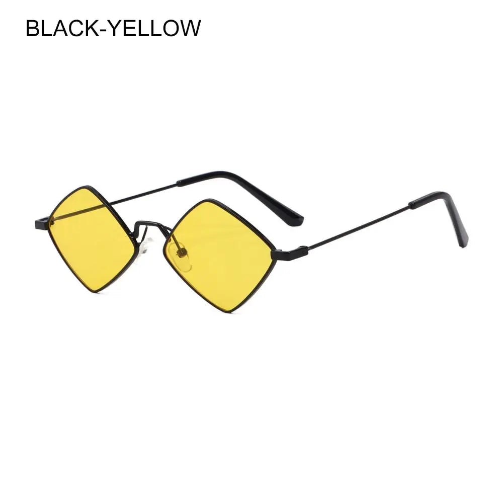 Square Polygonal Women Sunglasses 2025 Vintage Brand Diamond Rhombus Ladies Sun Glasses Men Female Fashion UV400 Shades Eyewear