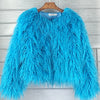 2023 Women Faux Fur Coat Autumn Winter High Quality Fluffy Short Coat Faux Fur Jacket