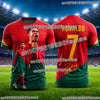 2026 New Ronaldo No.7 Football Jersey Oversized Breathable Training Uniform Soccer Shirt Kids Adult Match Fan Sportswear Tee