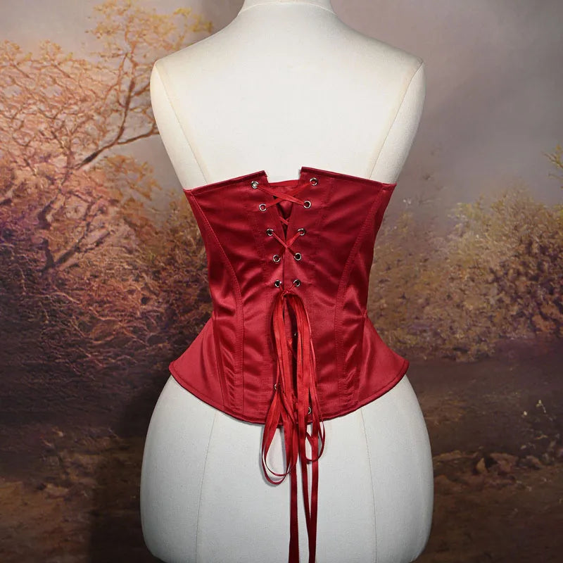 Sexy Women's Overbust Corsets Lace Up Bustiers Tops Fashion Gothic Slimming Fit Corsets and Bustiers Body Shaper корсет женский