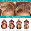 P4/27 Highlight Wig Human Hair 13x6 Bone Straight Lace Front Wigs Ombre Honey Blonde Colored Wig Pre Plucked With Baby Hair