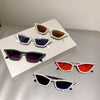 KLASSNUM Luxuriöse Cat-Eye-Sonnenbrille für Damen und Herren, modische Diamant-Dreieck-Marken-Designer-Glitzer-Sonnenbrille UV400 Shades Brille