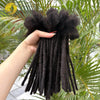 0.6cm 4-8Inch Regular Loc Extension Human Hair 50 Strands Full Handmade 100% Human Hair Dreadlock Extensions for Men Women