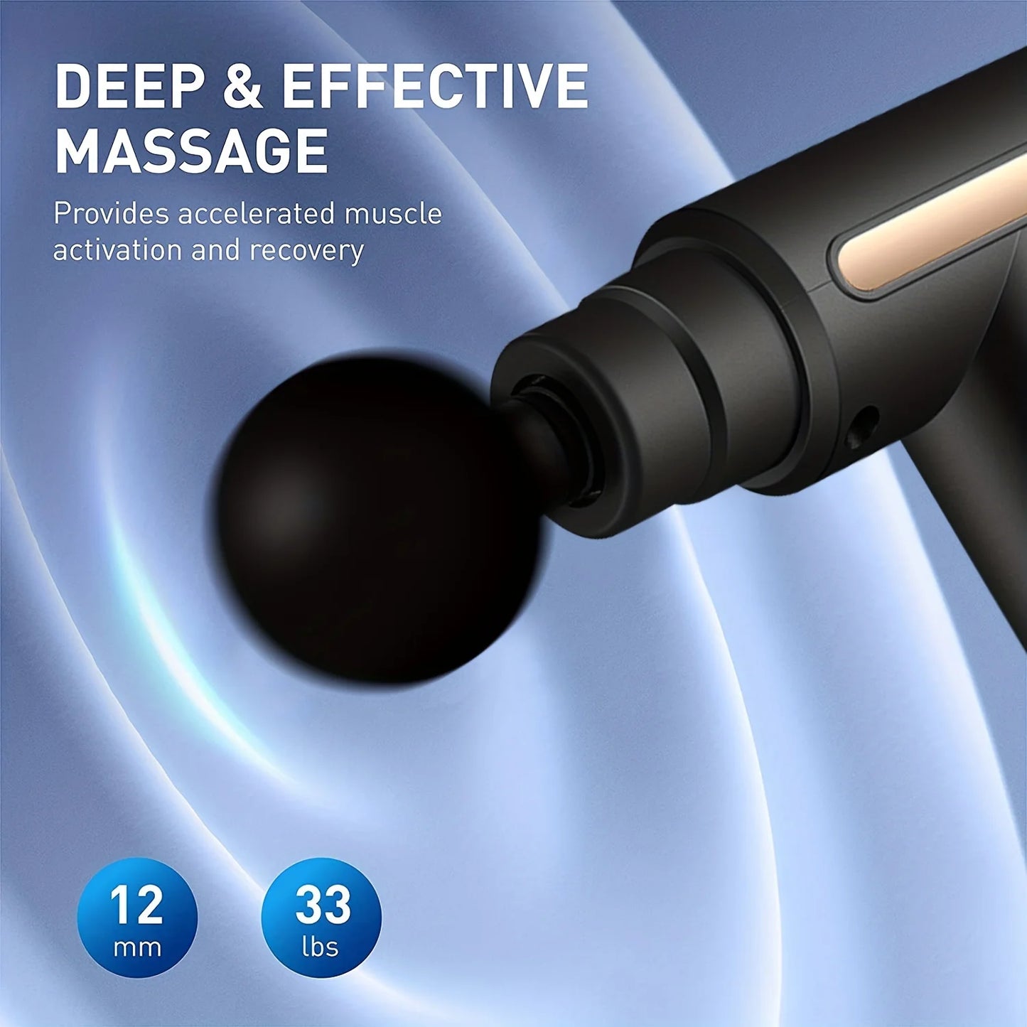 Faszien-Massagepistole Elektrisches Perkussionsmassagegerät Körper Nacken Rücken Tiefengewebsmassage Muskelentspannung Fitness-Tool für die Schulter