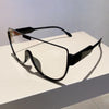 Vintage Halbrunde Sonnenbrille Damen Mode Monoblock Outdoor Brille Shades Trend 2023 Neues Design UV400 Brillen