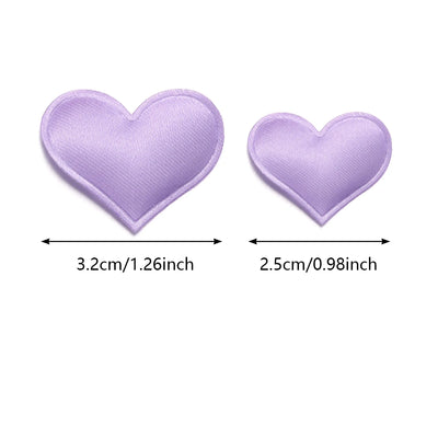 50/100 Stück gepolsterte Stoff-Streublätter, Liebesherz, Tisch, Bett, Herzblüten, Hochzeit, Valentinstagsdekoration