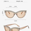 Blumen Katzenaugen Retro Strass Sonnenbrille für Damen Elegant Fashion Herren Trend Designer Outdoor Party Sonnenbrillen Eyewear
