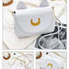 Summer Sailor Moon Ladies Handbag Black Luna Cat Shape Chain Shoulder Bag PU Leather Women Messenger Crossbody Small Bag Purses