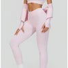 SWELTERING 2/3PCS Seamless Yoga Set Gym Clothes Sportswear Fitness Suits Women Workout Bra Crop Top Long Sleeve Sports Suits