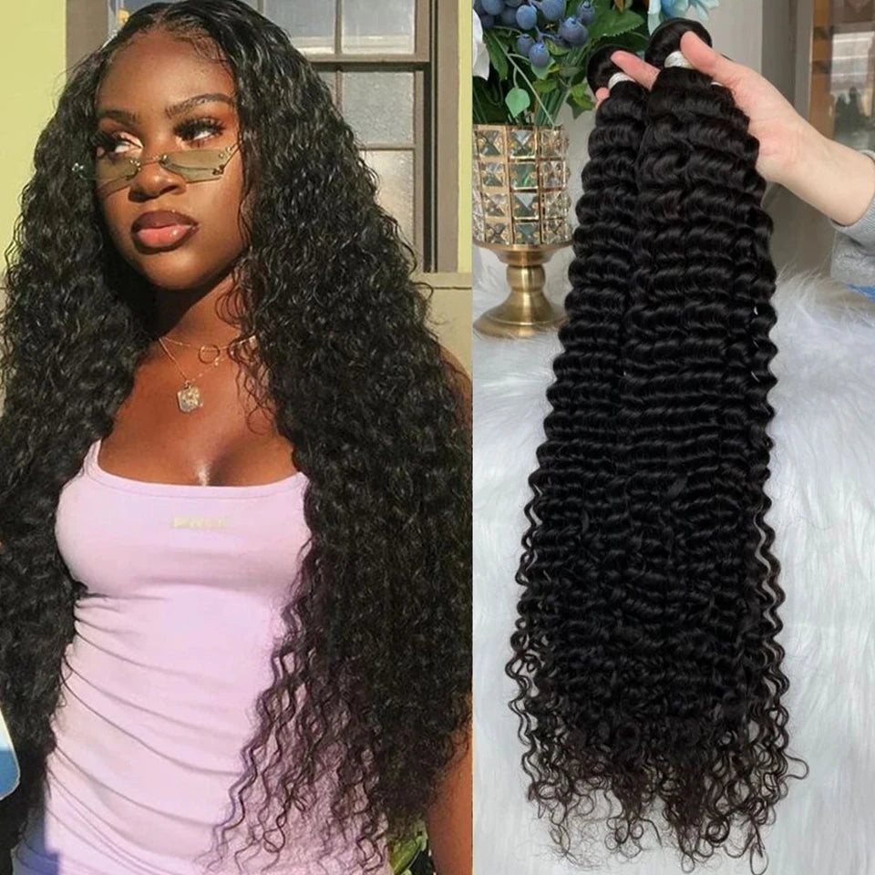 Peruanische Kinky Curly Echthaar Bündel Großhandel 1/3/4 Stück Natürliche Haarverlängerungen Topper Frauen 100% Remy Echthaar Bündel