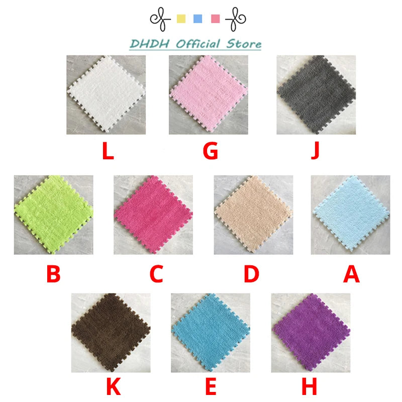 Eva-Schaumstoff-Puzzle-Teppich, weiche Plüsch-Kindermatte, Babyspielzeug, Baby-Spielmatte im Kinderzimmer, warmhaltende Spielmatte